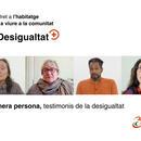 Imatge ECOM que reivindica el dret a l'habitatge per a les persones amb discapacitat física i/o orgànica